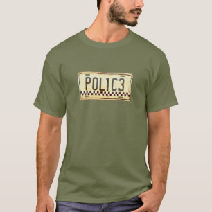 T-shirt Graphique de la plaque de licence de voiture de l'