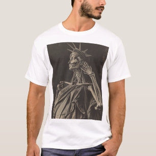T-shirt graphique de la Statue de la Liberté de Ne