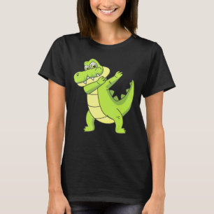 T-shirt Graphique de l'alligator de l'inclinaison