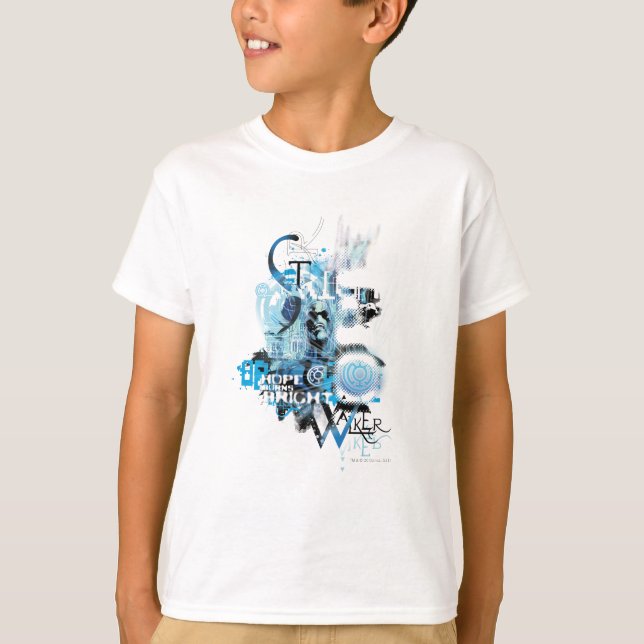 T-shirt Graphique de lanterne bleue 1 (Devant)