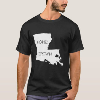 T-shirt Graphique de l'État du Bayou Gras Foncé de Louisia