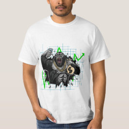 T-shirt Graphique de marché des Stocks à manches de diaman