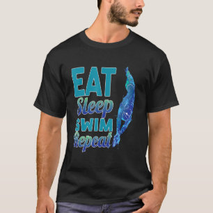 T-shirt Graphique De Nage Pour Les Femmes Et Les Hommes Na