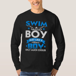 T-shirt Graphique De Nage Pour Les Garçons Et Les Hommes N