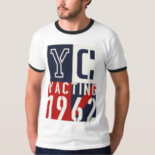 T-shirt Graphique de navigation du milieu du siècle - Yach