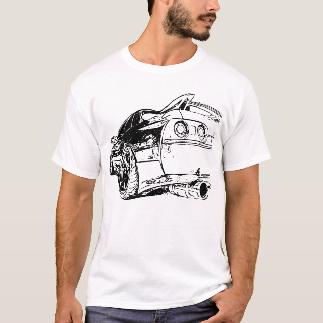 T-shirt Graphique de Nissan SKYLINE (Devant)