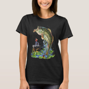 T-shirt Graphique de pêche Bouche grande B Poisson