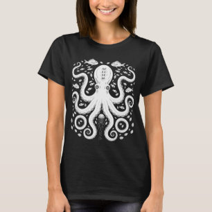 T-shirt Graphique de pieuvre vintage pour pêcheur de poulp