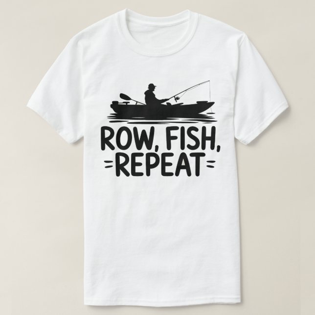 T-shirt Graphique de répétition du poisson de ligne pour l (Design devant)