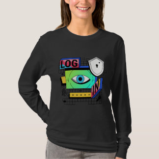 T-Shirt Graphique de Sécurité de Connexion – Techn