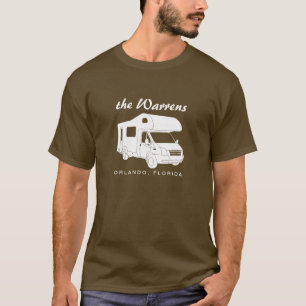 T-shirt Graphique de silhouette de la classe C Motorhome