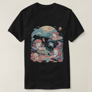 T-shirt Graphique de sirène d'Imaginaire océanique