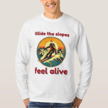 Graphique de ski alpin aventuré