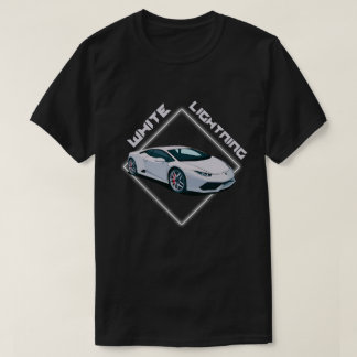 T-Shirt Graphique de Supercar Lumière Blanche