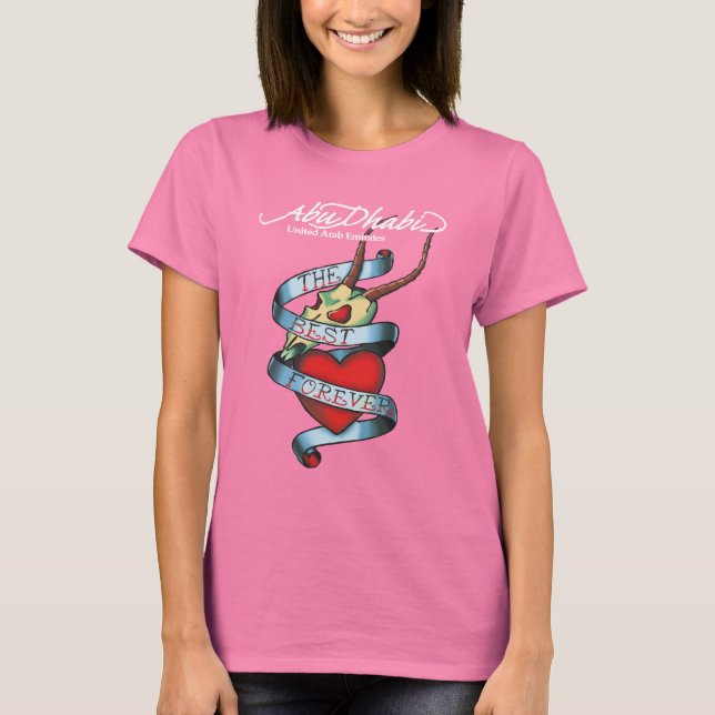 T-shirt Graphique de tatouage d'Abu Dhabi (Devant)