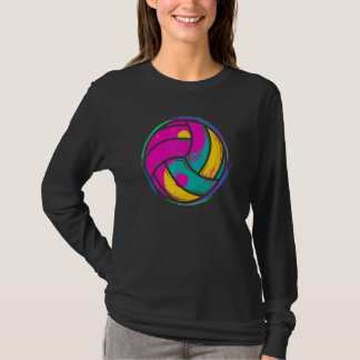 T-shirt Graphique de volley-ball dans Yang Volleyball Girl