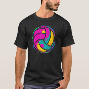 T-shirt Graphique de volley-ball dans Yang Volleyball Girl