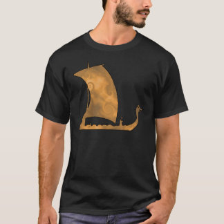 T-shirt Graphique de voyage océanique de longship Viking