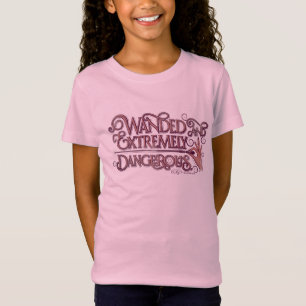 T-Shirt Graphique Débordé Et Extrêmement Dangereux - Rose