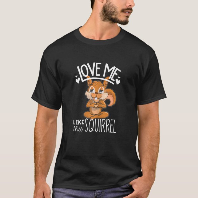 T-shirt Graphique D'Écureuil Mignonne Pour Les Filles Femm (Devant)