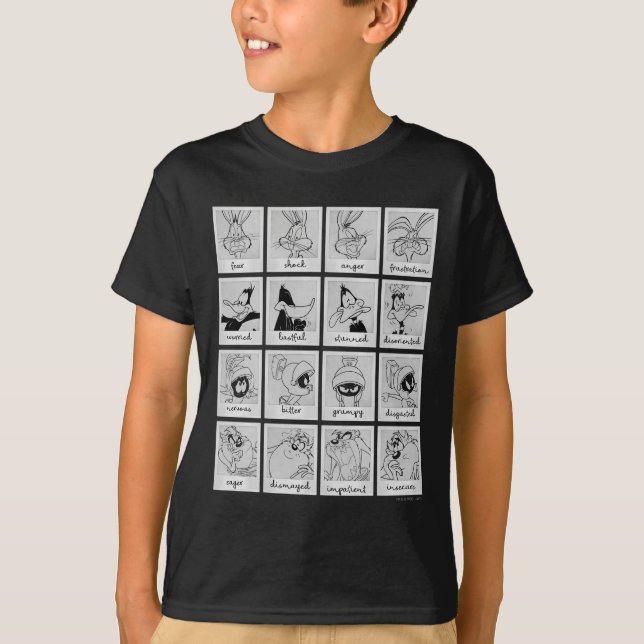 T-shirt Graphique d'émotion de caractères LOONEY TUNES™ (Devant)