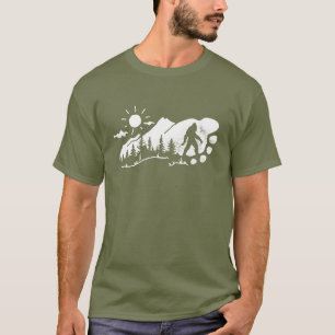T-shirt Graphique d'empreinte Bigfoot