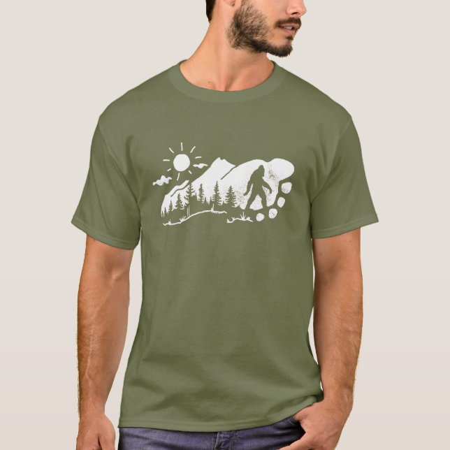 T-shirt Graphique d'empreinte Bigfoot (Devant)