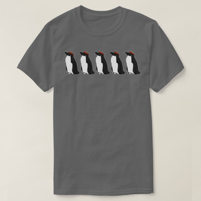 T-shirt Graphique des Casquettes de papier Red Five Pengui (Design devant)