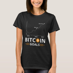 T-shirt Graphique des objectifs Bitcoin Croissance des cry