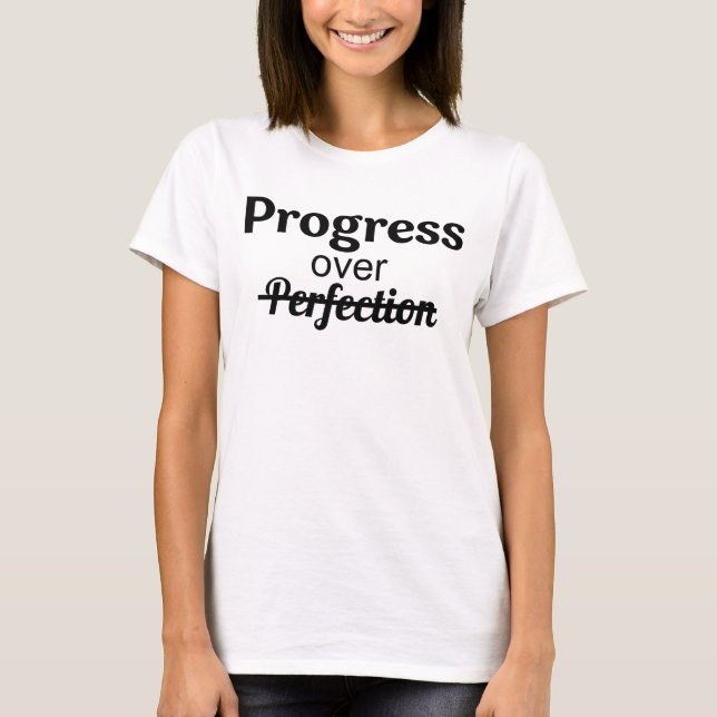 T-shirt Graphique d'état d'esprit motivationnel avec contr (Devant)