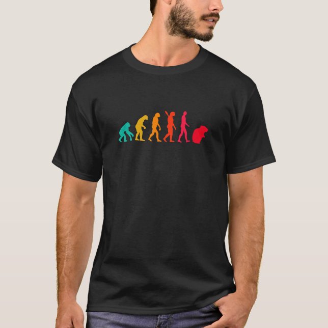 T-shirt Graphique d'évolution Hamster Propriétaire d'anima (Devant)