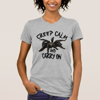 T-shirt Graphique d'Halloween Tarantula Araignée Calme Cre