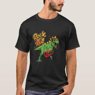 T-shirt Graphique d'illustration de cool Rock Roll T Rex D
