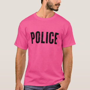 T-shirt Graphique d'illustration uniforme de la police