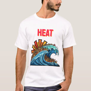 T-shirt Graphique d'oeuvres d'oeuvres de la foule des vagu