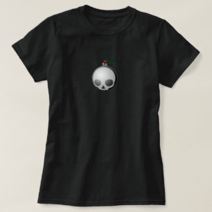 T-shirt Graphique d'ornement de Noël crâne