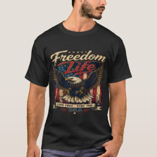T-Shirt Graphique Drapeau Américain Patriotique US
