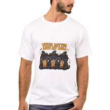 T-shirt graphique drôle chats noirs - Ca dessin an