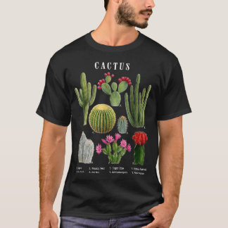 T-shirt Graphique drôle d'espèces de cactus