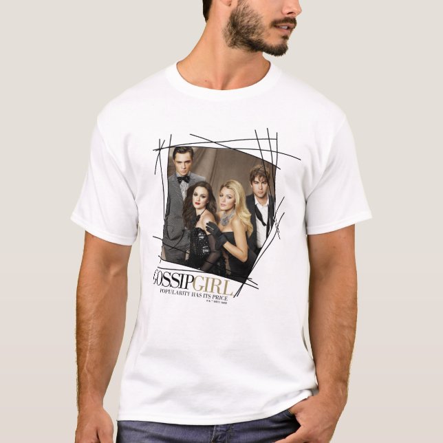 T-shirt Graphique du groupe de glamour Gossip Girl (Devant)