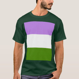 T-shirt Graphique du jeu de couleurs Genderqueer Pride