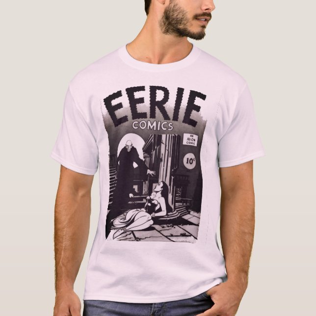 T-shirt graphique EERIE Comics des années 1950 (Devant)