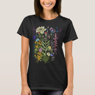 T-shirt Graphique Fleur Pour Femmes Fleur sauvage Floral