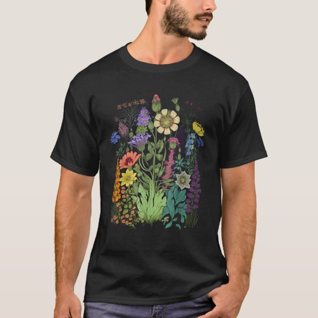T-shirt Graphique Fleur Pour Femmes Fleur sauvage Floral G (Devant)