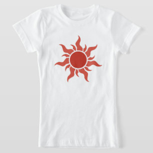 T-Shirt Graphique géométrique rétro soleil levant