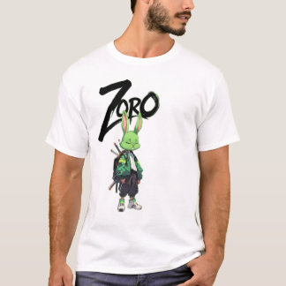 T-Shirt Graphique Guerrier Lapin Zoro Anime