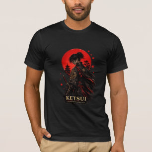 T-Shirt Graphique Guerrier Samouraï Japonais KETSU