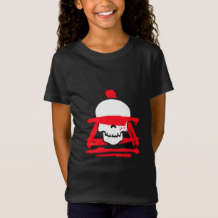 T-shirt graphique Guerrière Crâne pour filles 