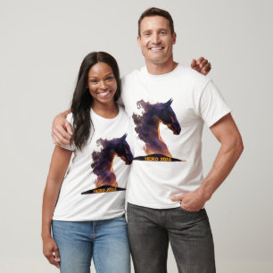 T-shirt graphique HERO 2026 Cheval Géométrique Cos