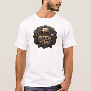 T-shirt graphique "Heure de la bière rouge artisti